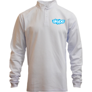 Лонгслив поло со стойкой Skype