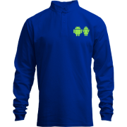 Лонгслив поло со стойкой Android couple