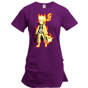 Подовжена футболка з вогненним Наруто