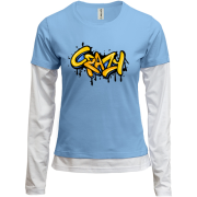 Комбинированный лонгслив Crazy