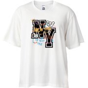 Футболка Oversize NY с граффити