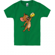 Дитяча футболка з мишеням і сиром