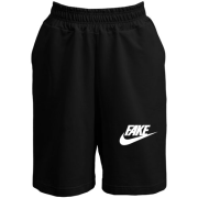 Шорты с надписью "Fake" в стиле Nike