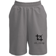Шорты с надписью "oh, crop"