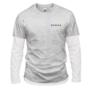 Комбінований лонгслів Skoda logo