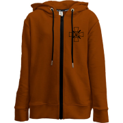 Дитяча худи на блискавці з емблемою Сухопутних військ України