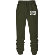 Штани з футера без начісу BRO