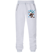 Штани з футера без начісу Новорічний олень