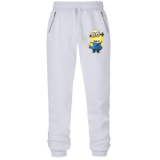 Штаны из футера без начеса Миньончик