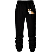Штани з футера без начісу Милий коргі