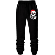 Штани з футера без начісу Узбагойся