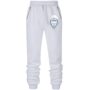 Штани з футера без начісу лев-хіпстер в шапці і окулярах