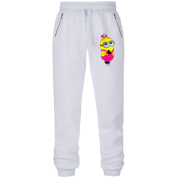 Штаны из футера без начеса Девочка миньон