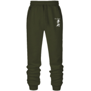 Штаны из футера без начеса Иероглиф Jiu-Jitsu