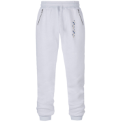 Штани з футера без начісу з візерунком-волошками (Вишивка)