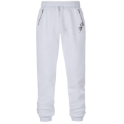 Штани з футера без начісу з гілочкою бавовни (Вишивка)