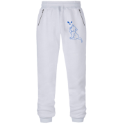 Штани з футера без начісу з Кошеням і метеликами