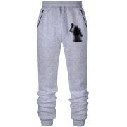 Штани з футера без начісу з привидом всередині