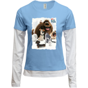 Комбинированный лонгслив Тайная жизнь домашних животных