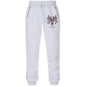 Штани з футера без начісу Merry Christmas Deer