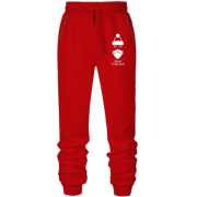 Штани з футера без начісу Хочу вірити в Діда Мороза