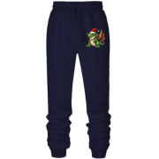 Штаны из футера без начеса Новогодний дракон