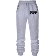 Штани з футера без начісу Boeing 737 лого