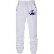 Штани з футера без начісу з Елджеем і балончиками