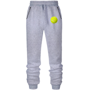 Штани з футера без начісу з зеленим тенісним м'ячем