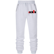 Штани з футера без начісу з лого Brutto (2)