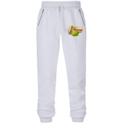 Штани з футера без начісу з фісташками