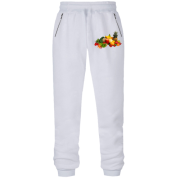 Штани з футера без начісу з фруктово-овочевим букетом