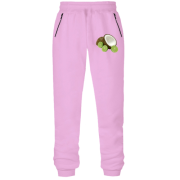 Штани з футера без начісу з кокосом і лаймом