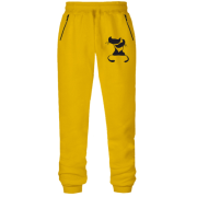 Штани з футера без начісу кішки LOVE