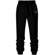 Штани з футера без начісу Україна в серці із зірками (Вишивка)