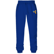 Штаны из футера без начеса "Желто-голубой бант"