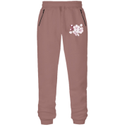 Штани з футера без начісу "Квіти вишні"