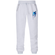 Штаны из футера без начеса Выглядывающий акварельный кот