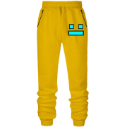 Штани з футера без начісу «Geometry Dash Smile»