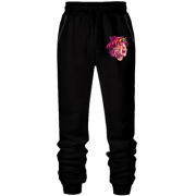 Штани з футера без начісу Tekashi with rainbow teeth