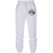 Штаны из футера без начеса с мотоциклом и разводным ключом