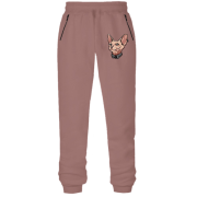 Штаны из футера без начеса с неформальным сфинксом