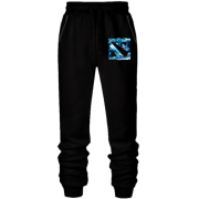 Штани з футера без начісу Dota 2 Blue logo