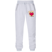 Штани з футера без начісу з ведмедиками Teddy