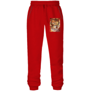 Штани з футера без начісу Obey Kitty