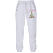 Штани з футера без начісу Marry Christmas