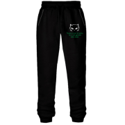 Штани з футера без начісу Черная кошка