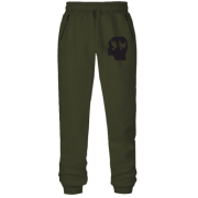 Штани з футера без начісу з голубами