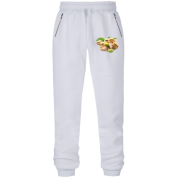 Штани з футера без начісу з фісташками 2