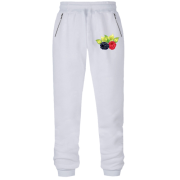 Штани з футера без начісу Малина і ожина